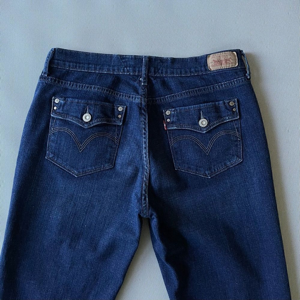Levi’s Vintage Dark Denim Cuffed Capri Jeans Women’s Size 6 - Picture 4 of 10